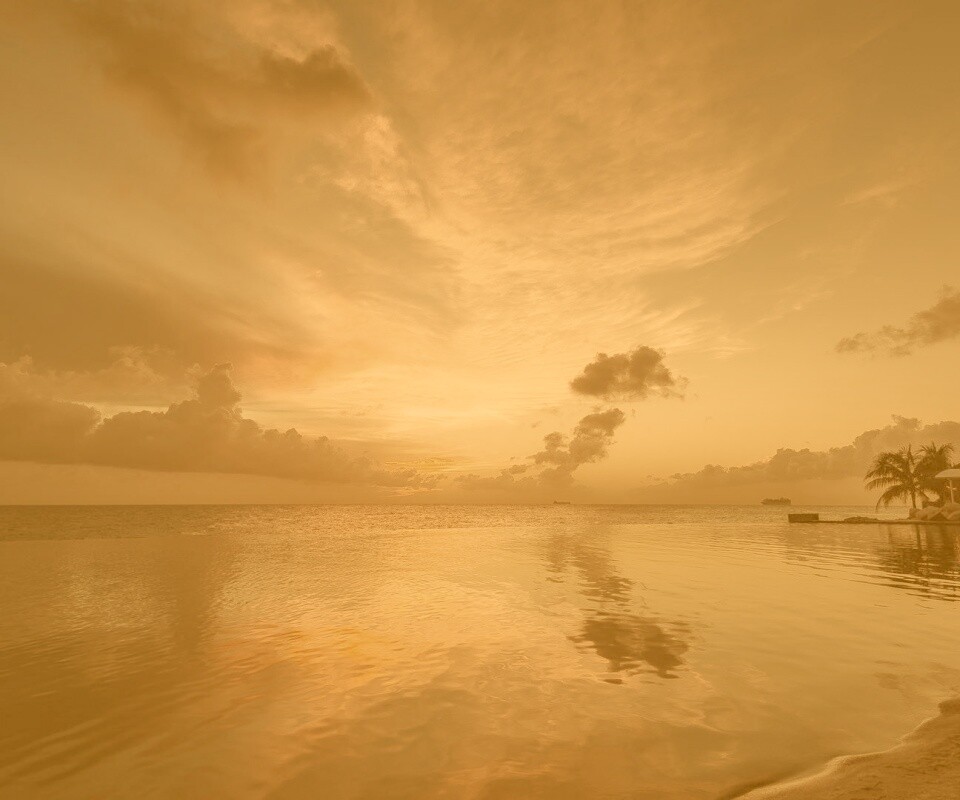 Закатное небо обои