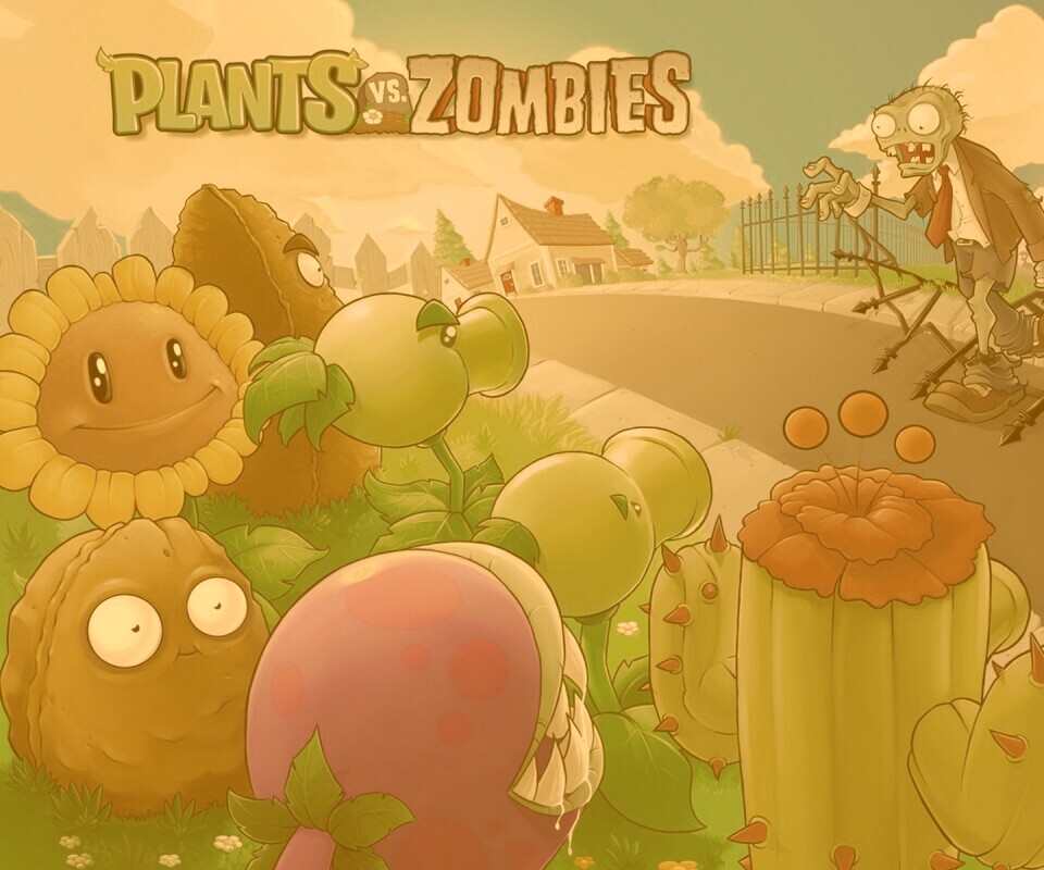 Plants vs zombies обои