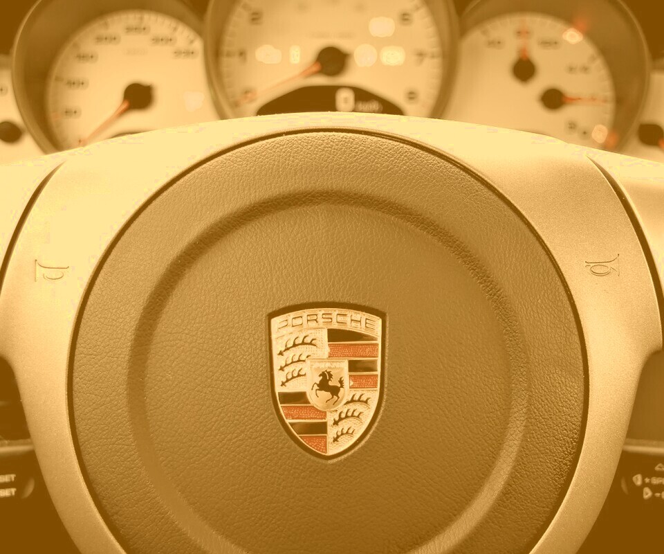 Руль Porshe обои