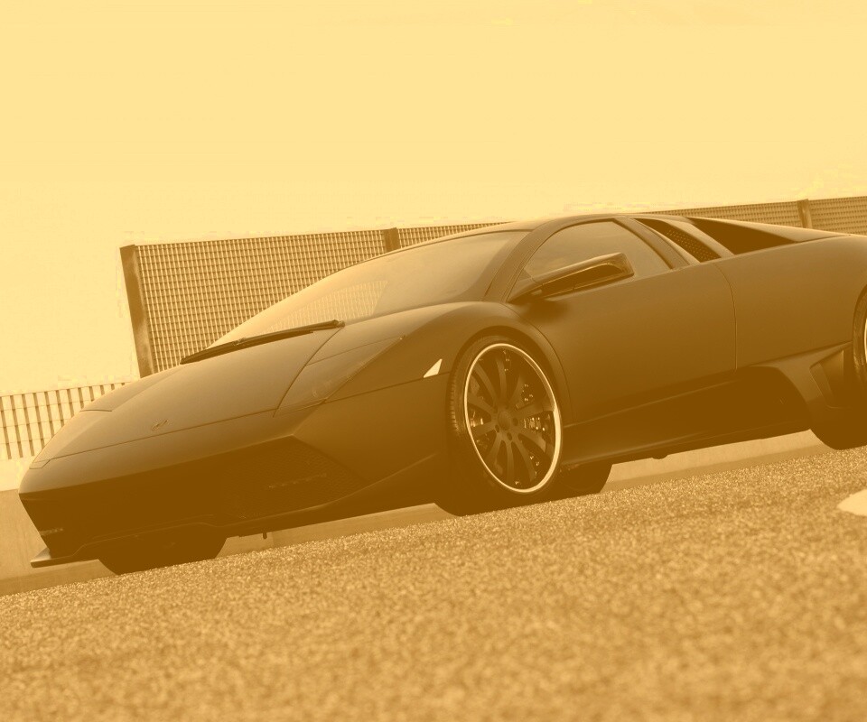 Lamborghini Reventon черного цвета обои