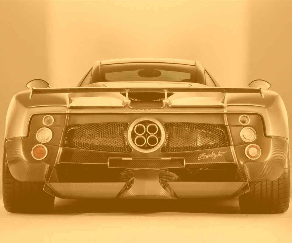 Pagani Zonda сзади обои
