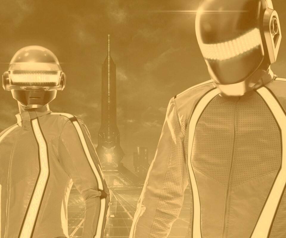 Daft Punk на съемках фильма TRON обои