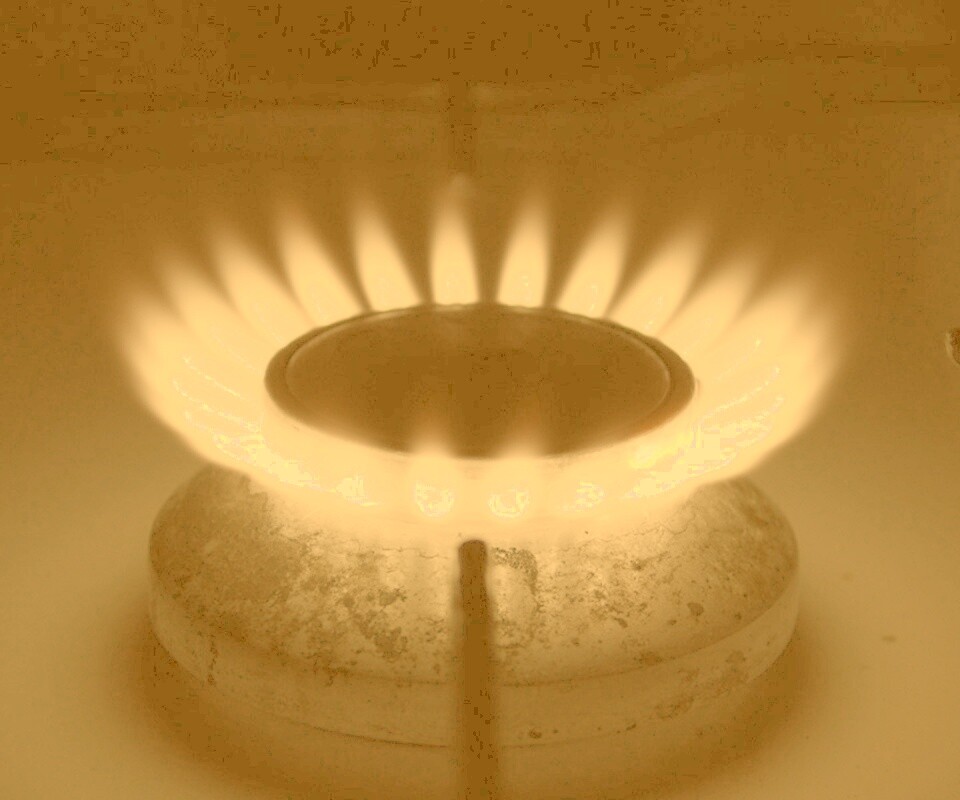Огонь газовой конфорки обои