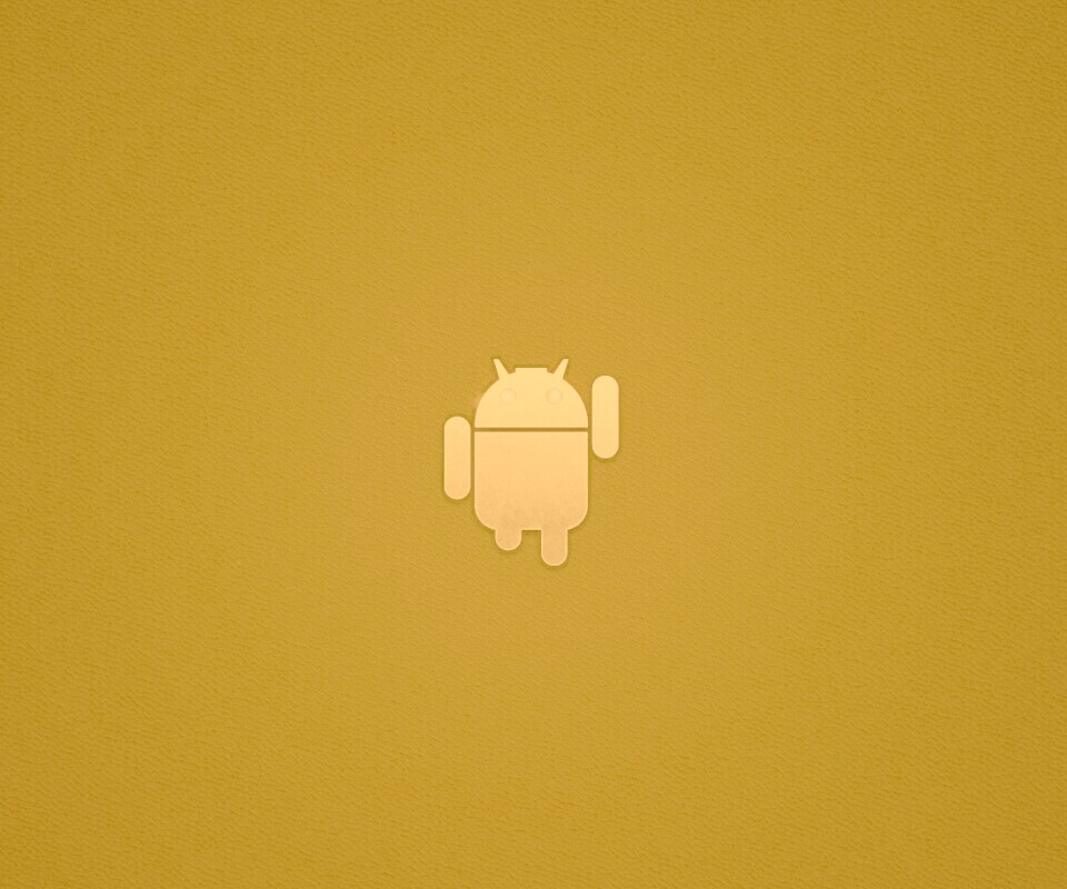 Логотип Android на зеленом фоне обои