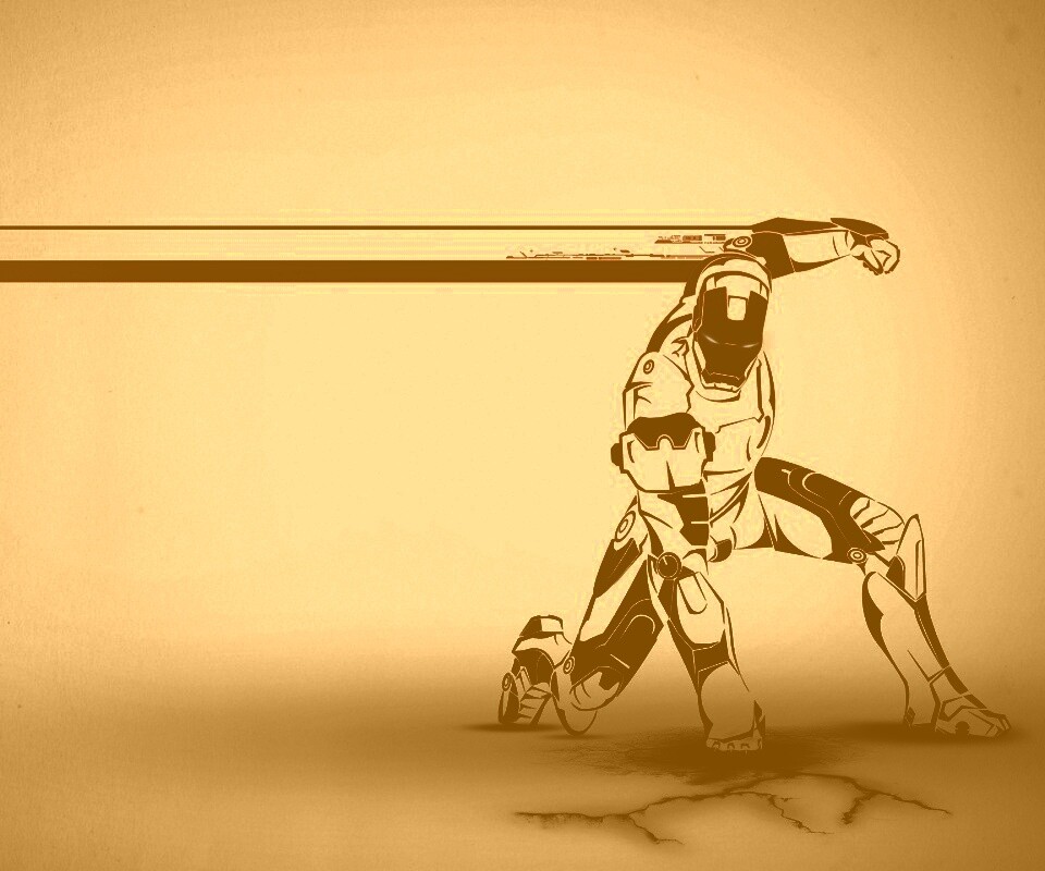 Векторный Железный Человек обои