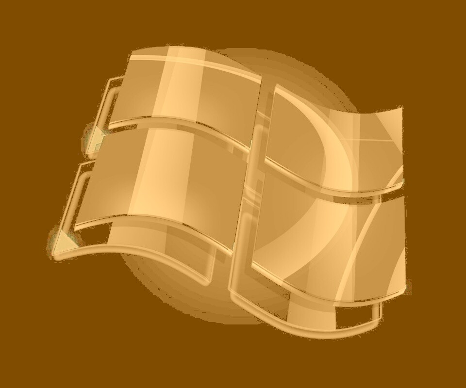 Стеклянный логотип Windows обои