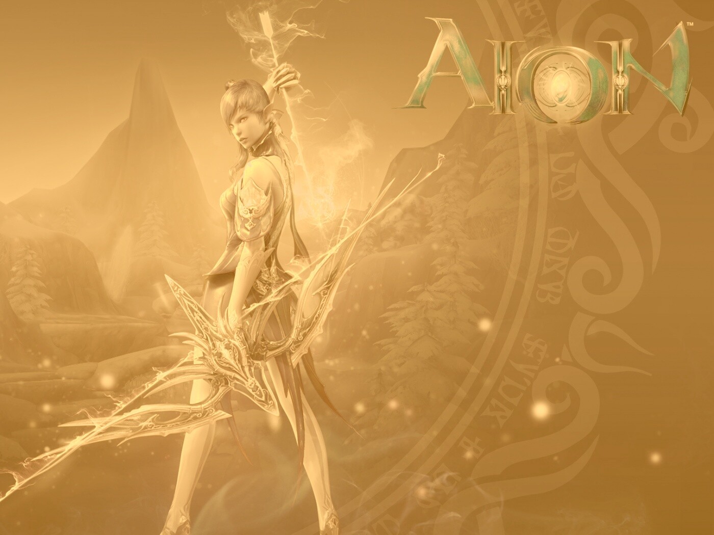Эльфийка из Aion обои