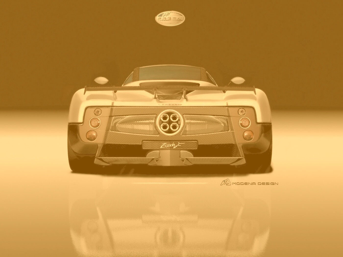Pagani Zonda рендер обои