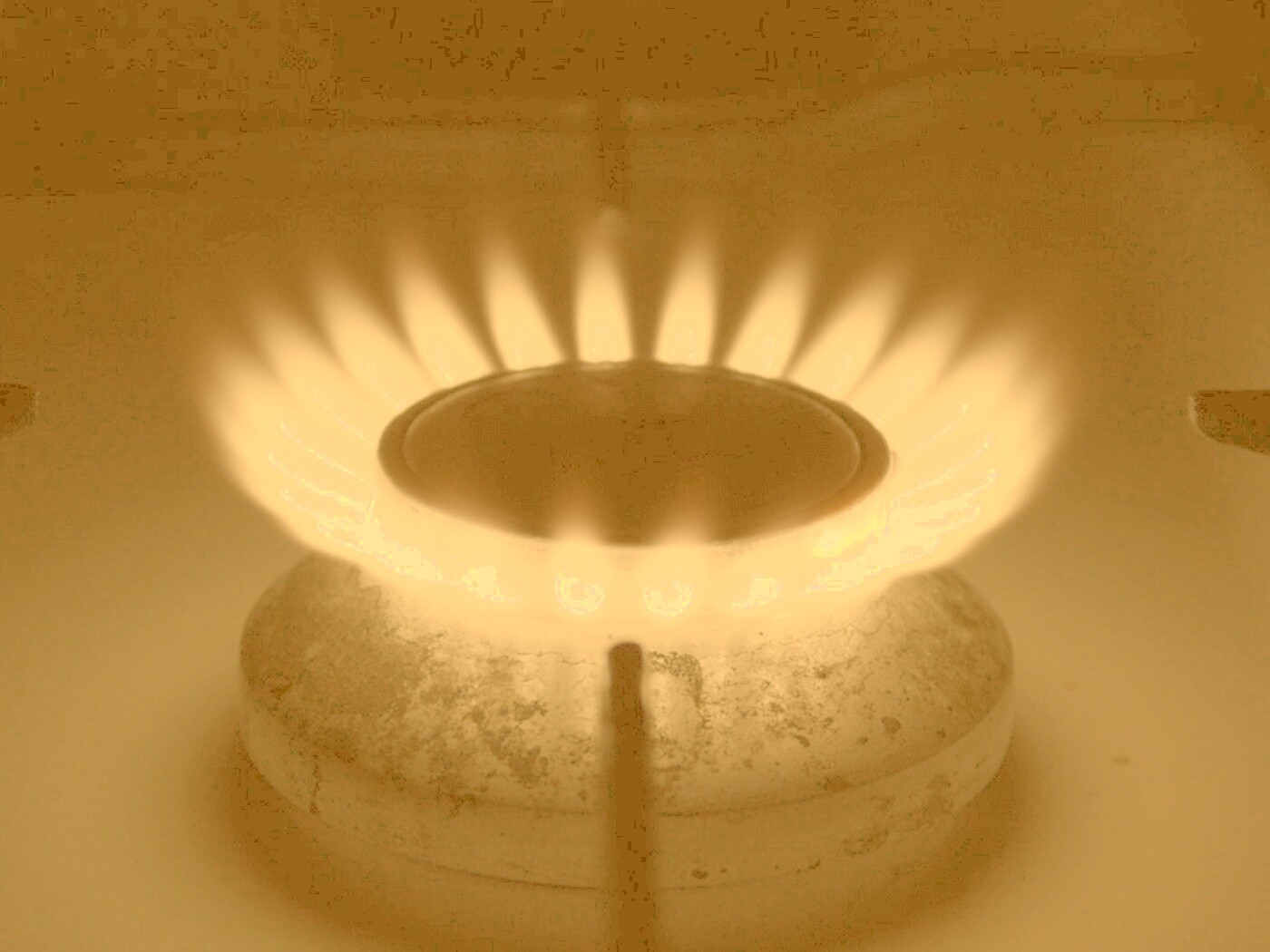 Огонь газовой конфорки обои
