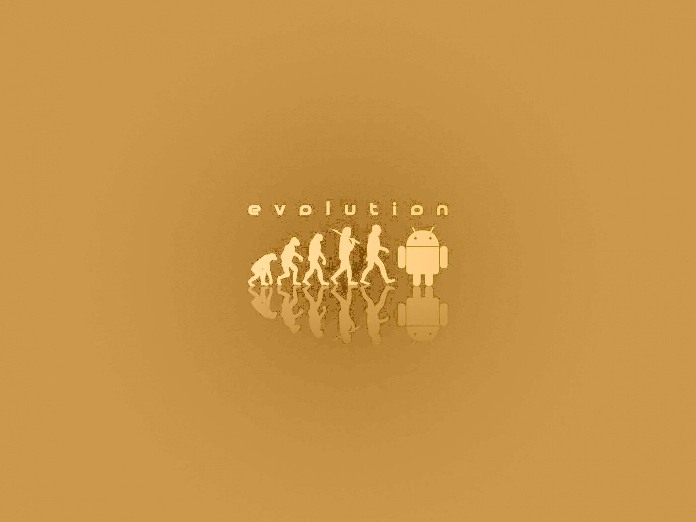 Эволюция по мнению Android обои