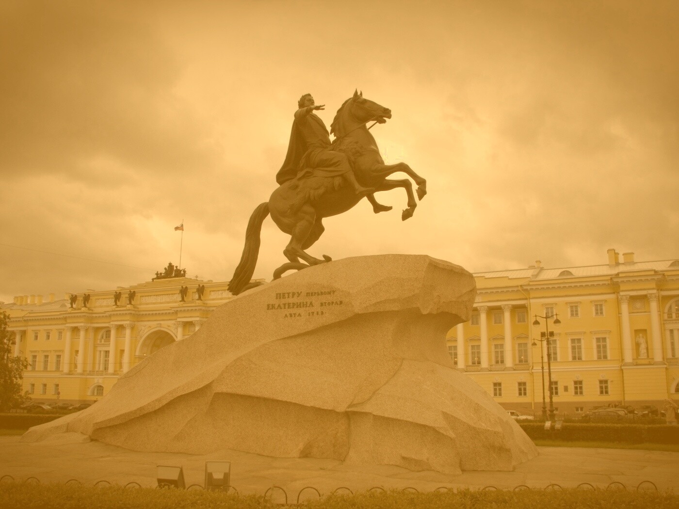 Медный Всадник в Питере обои
