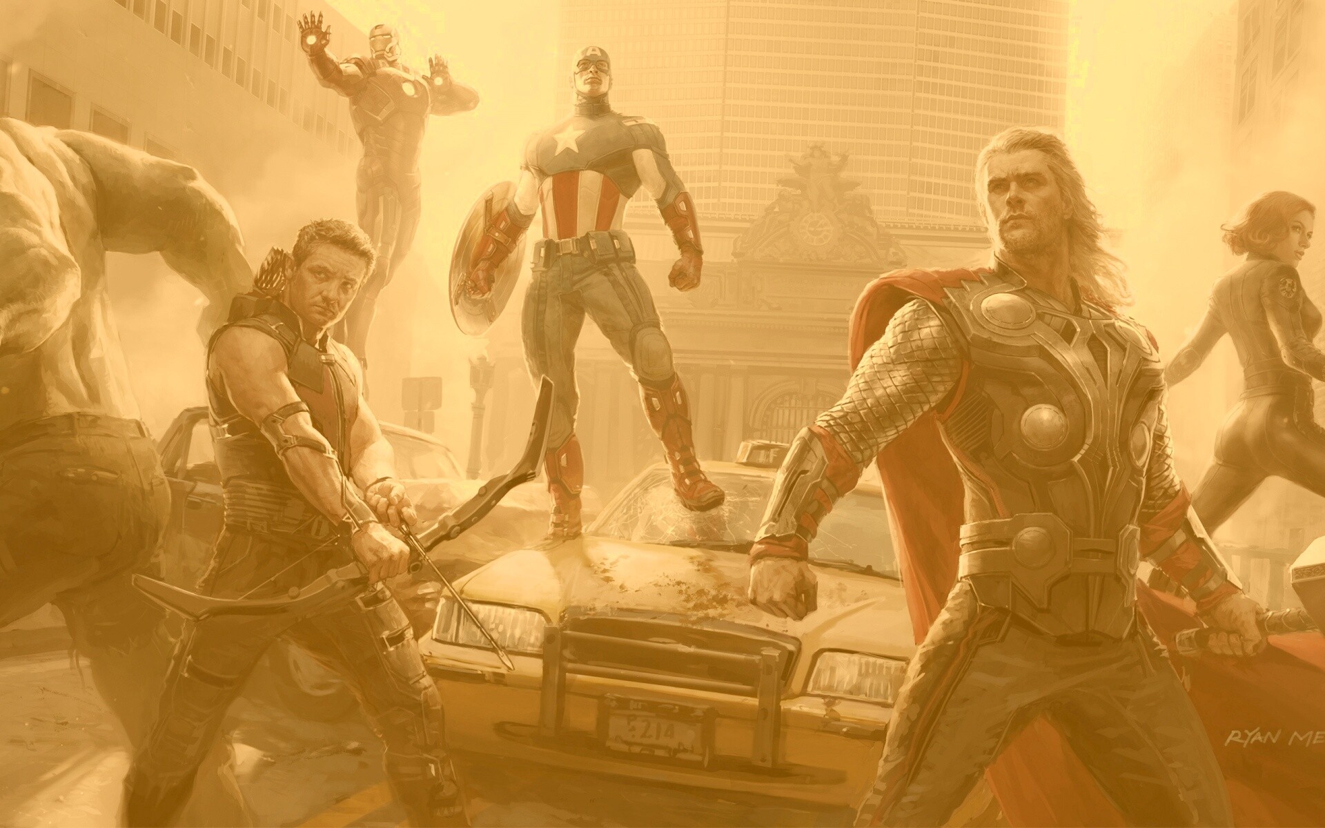 Арт к фильму Мстители обои