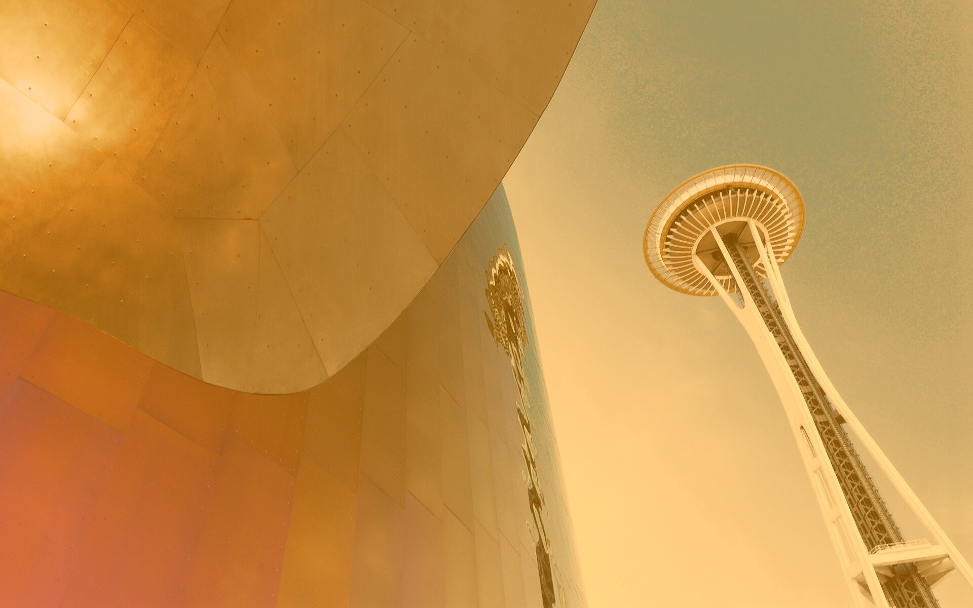 Space Needle Tower обои