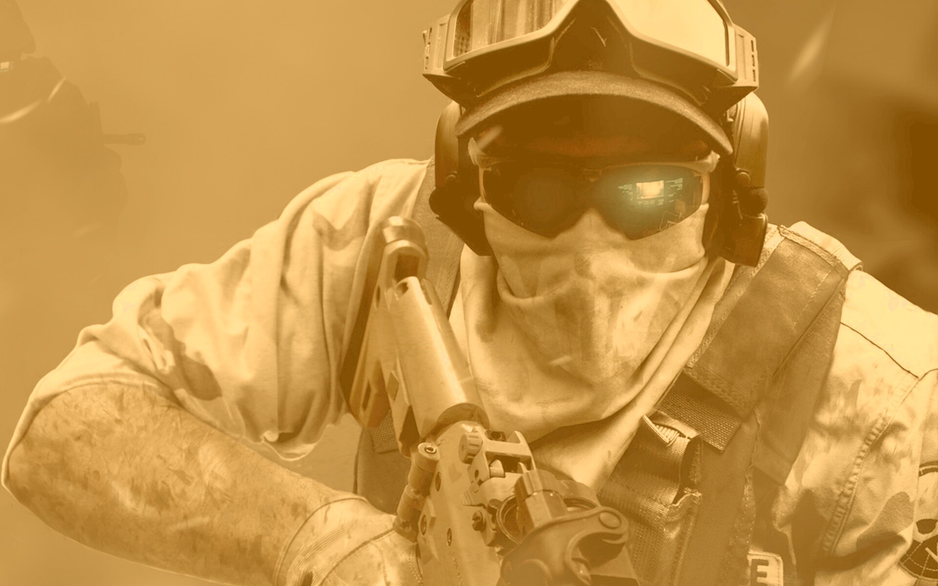 Боец в маске обои