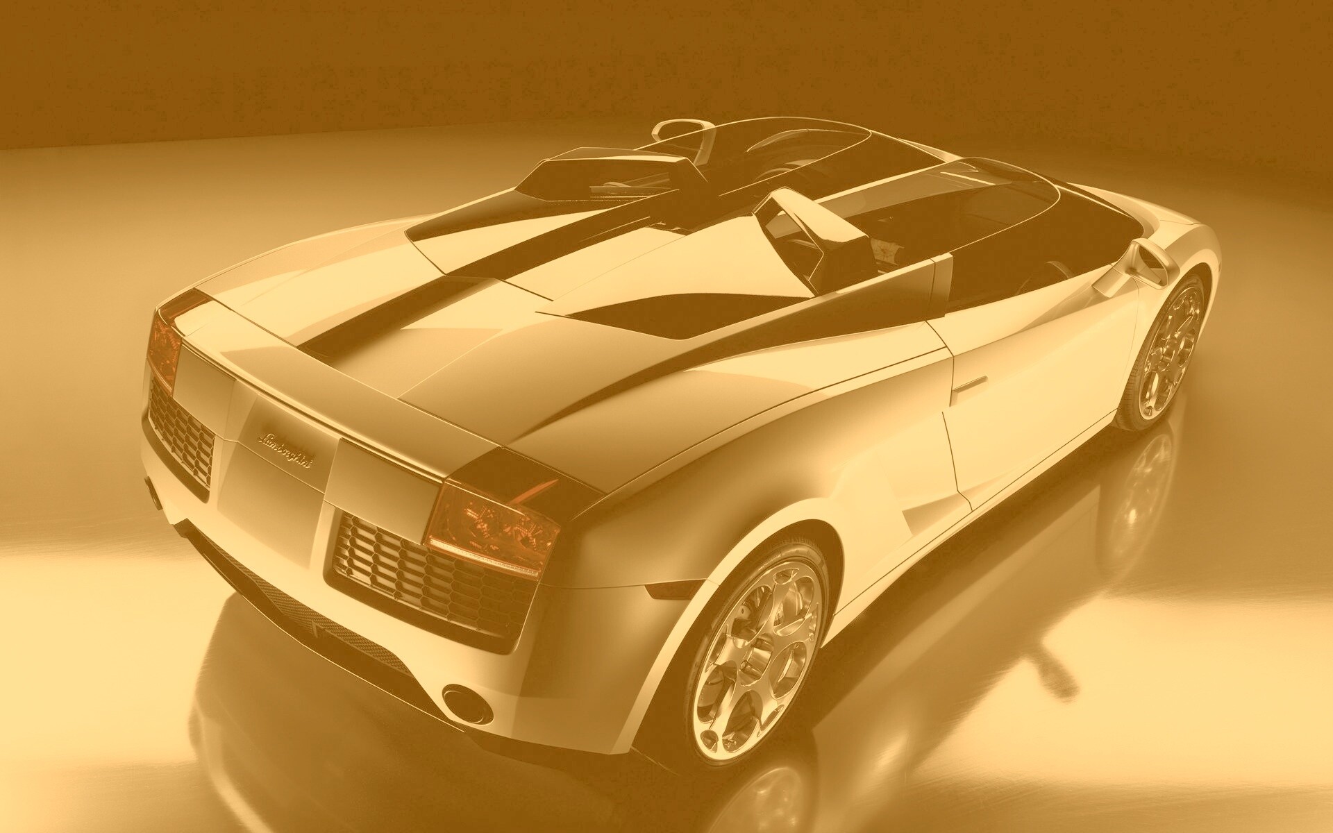 Светло-Серый Lamborghini (Сзади) обои