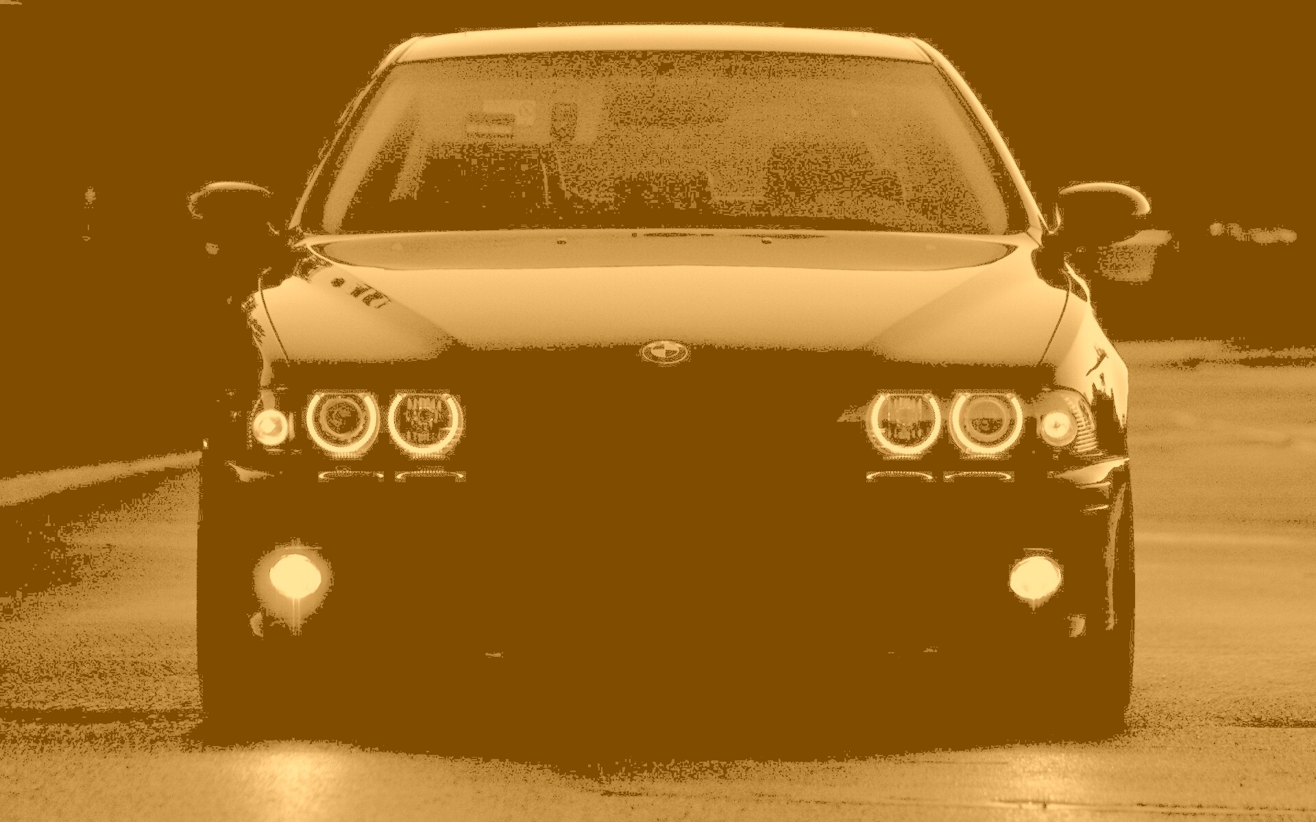 Чёрный BMW обои