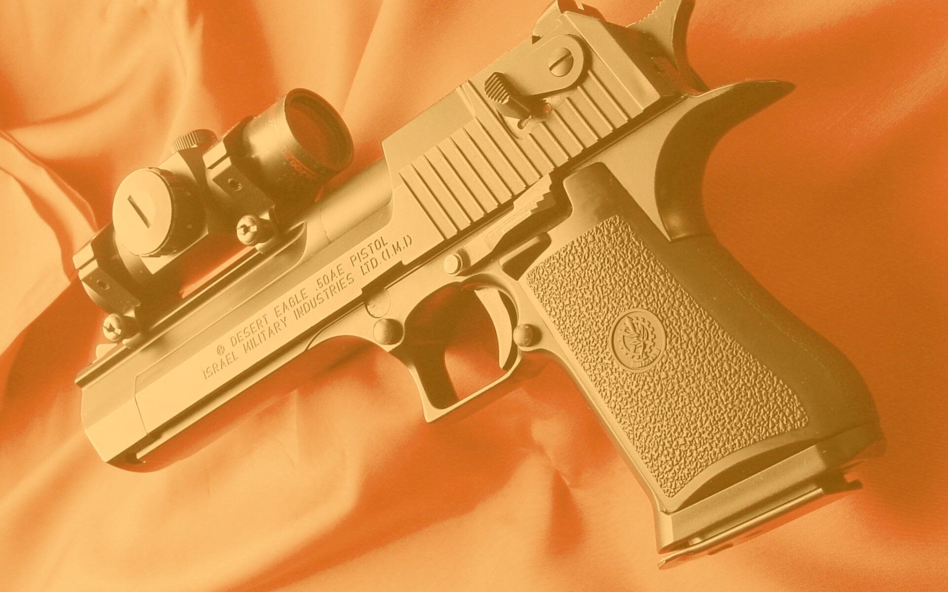 Пистолет Desert Eagle с прицелом обои
