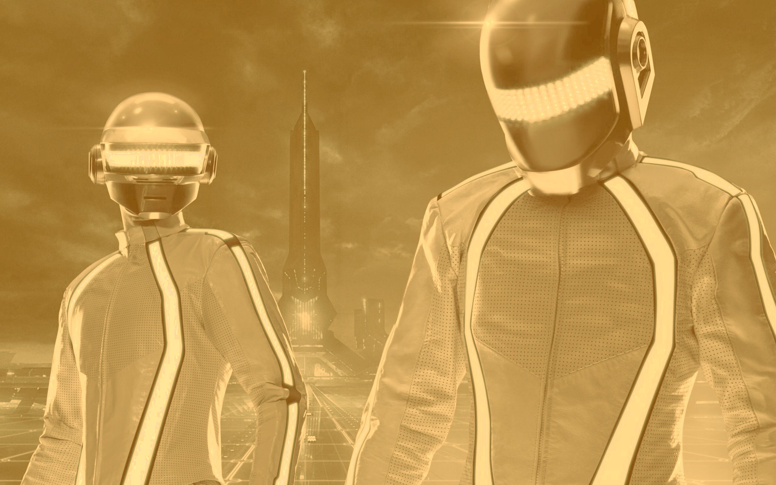 Daft Punk на съемках фильма TRON обои