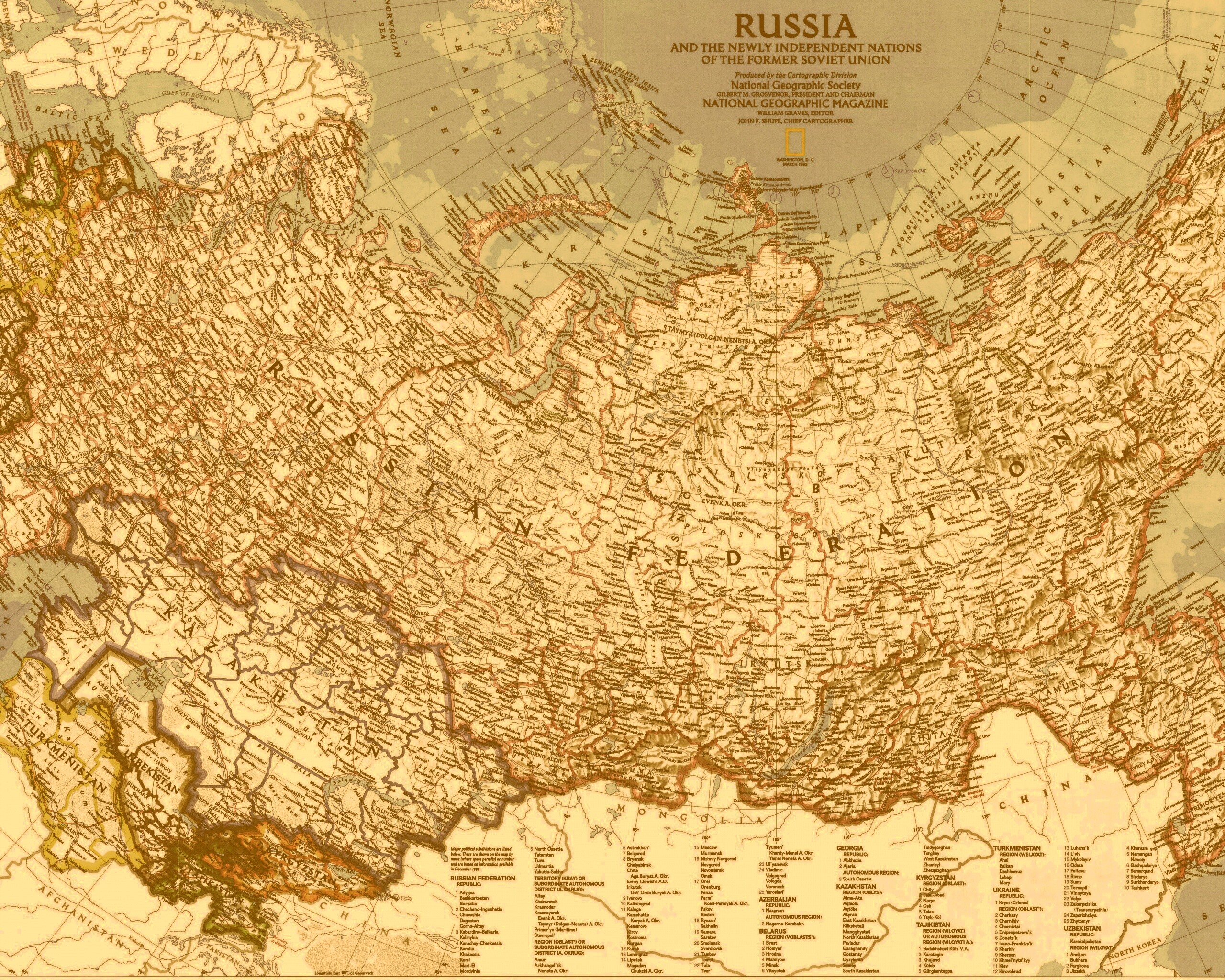 Старая карта России