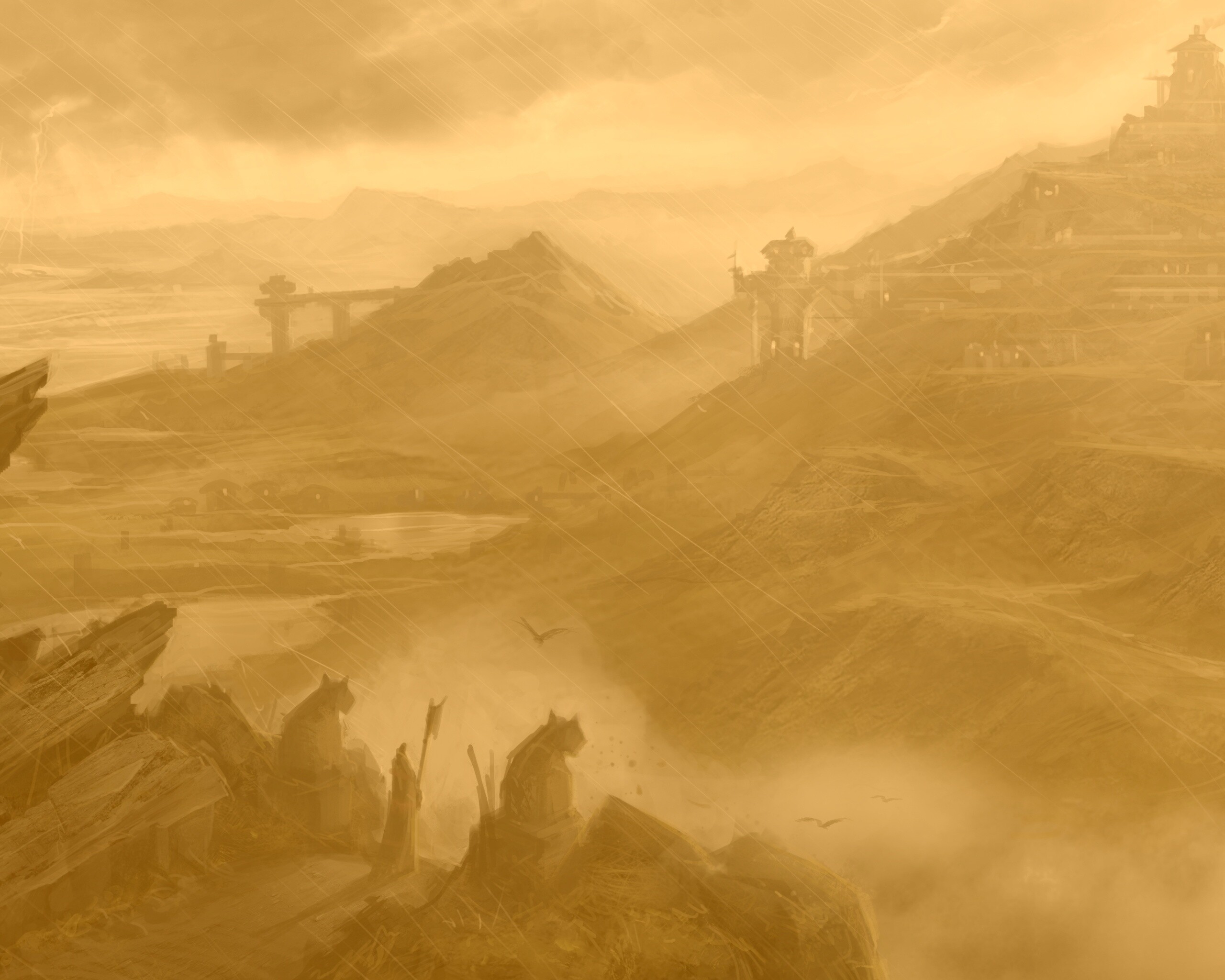 Пейзаж из Dragon Age 2 обои