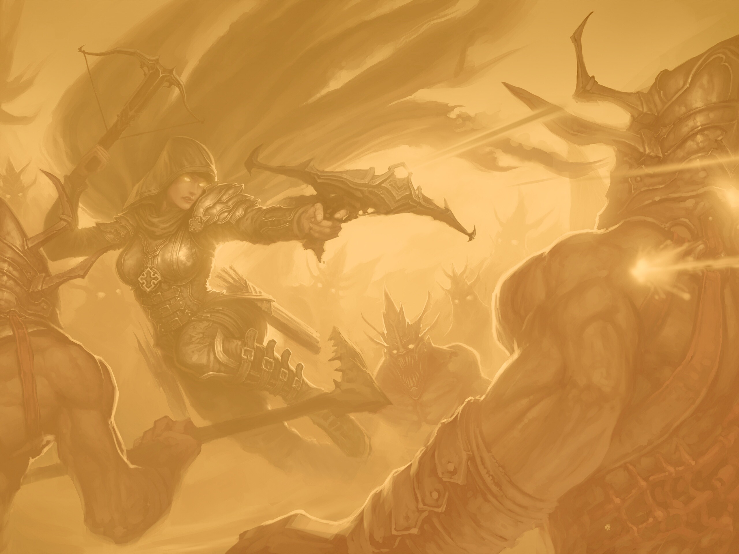 Охотник на демонов из Diablo 3 обои