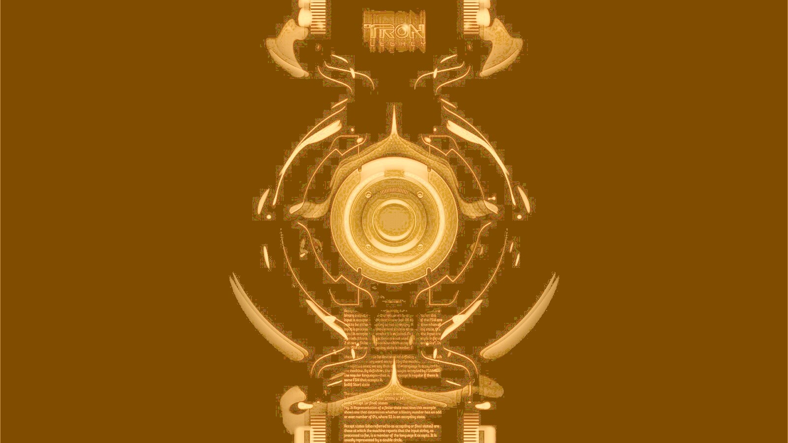 Tron Data Amber обои
