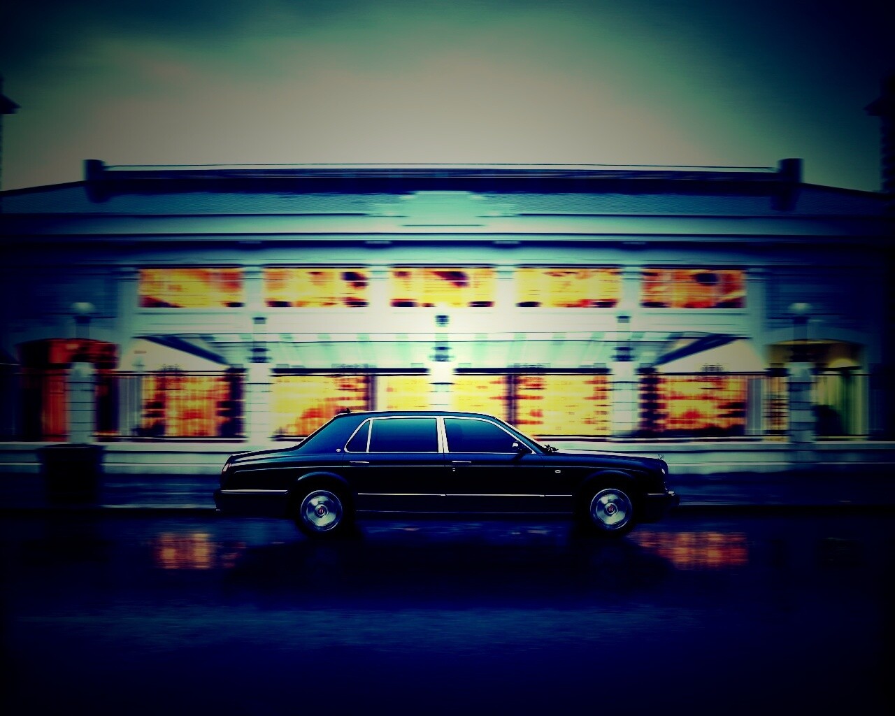 Бентли в городе обои