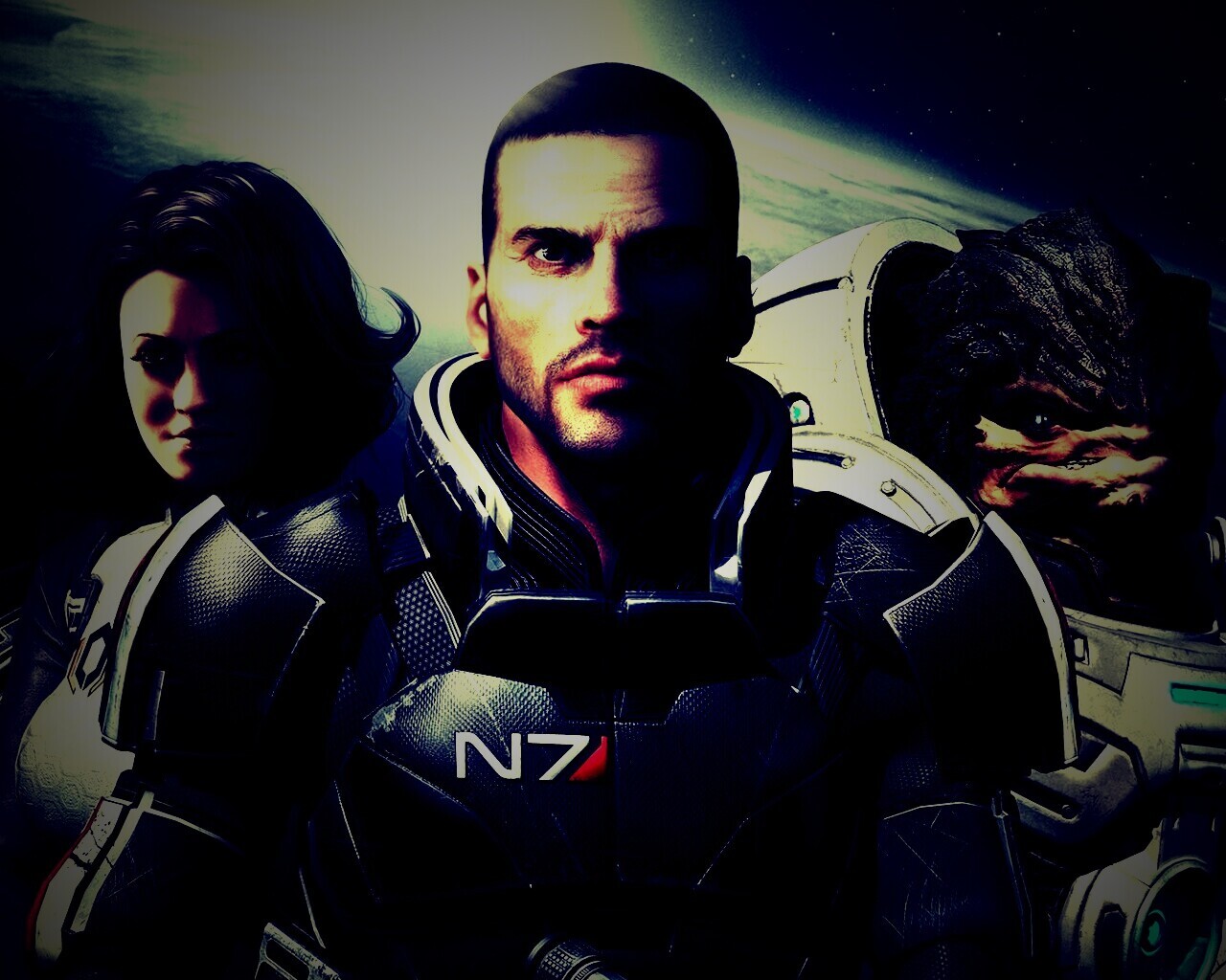 Mass Effect N7 обои