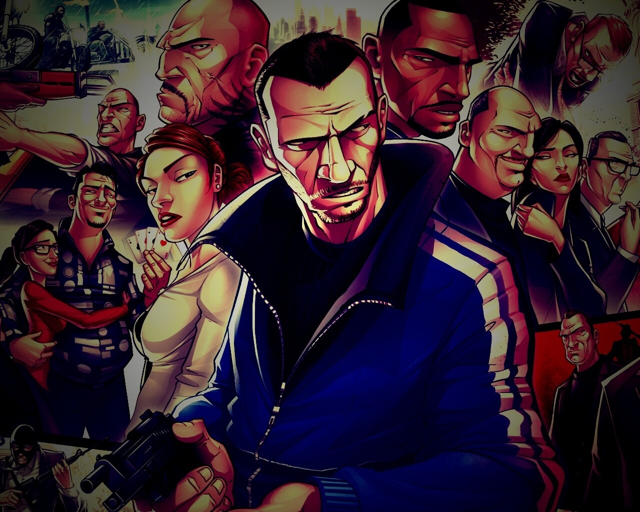 Персонажи GTA4 обои