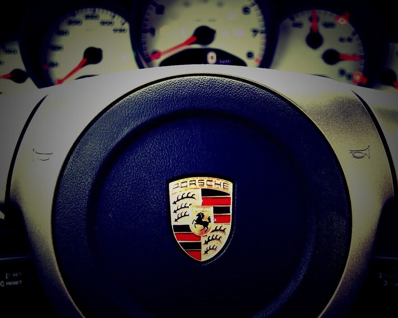 Руль Porshe обои