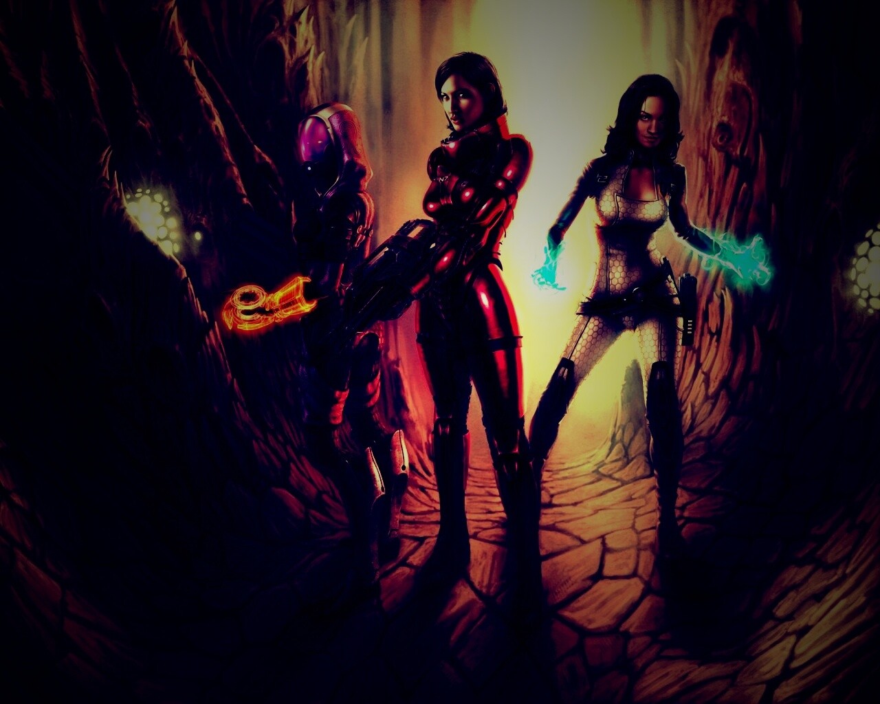 Девушки mass effect обои