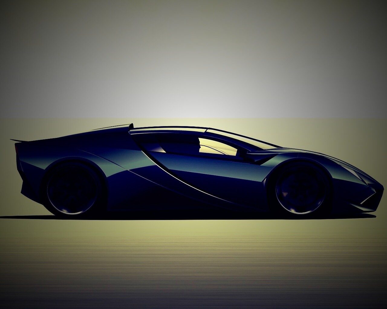Скетч lamborghini  обои