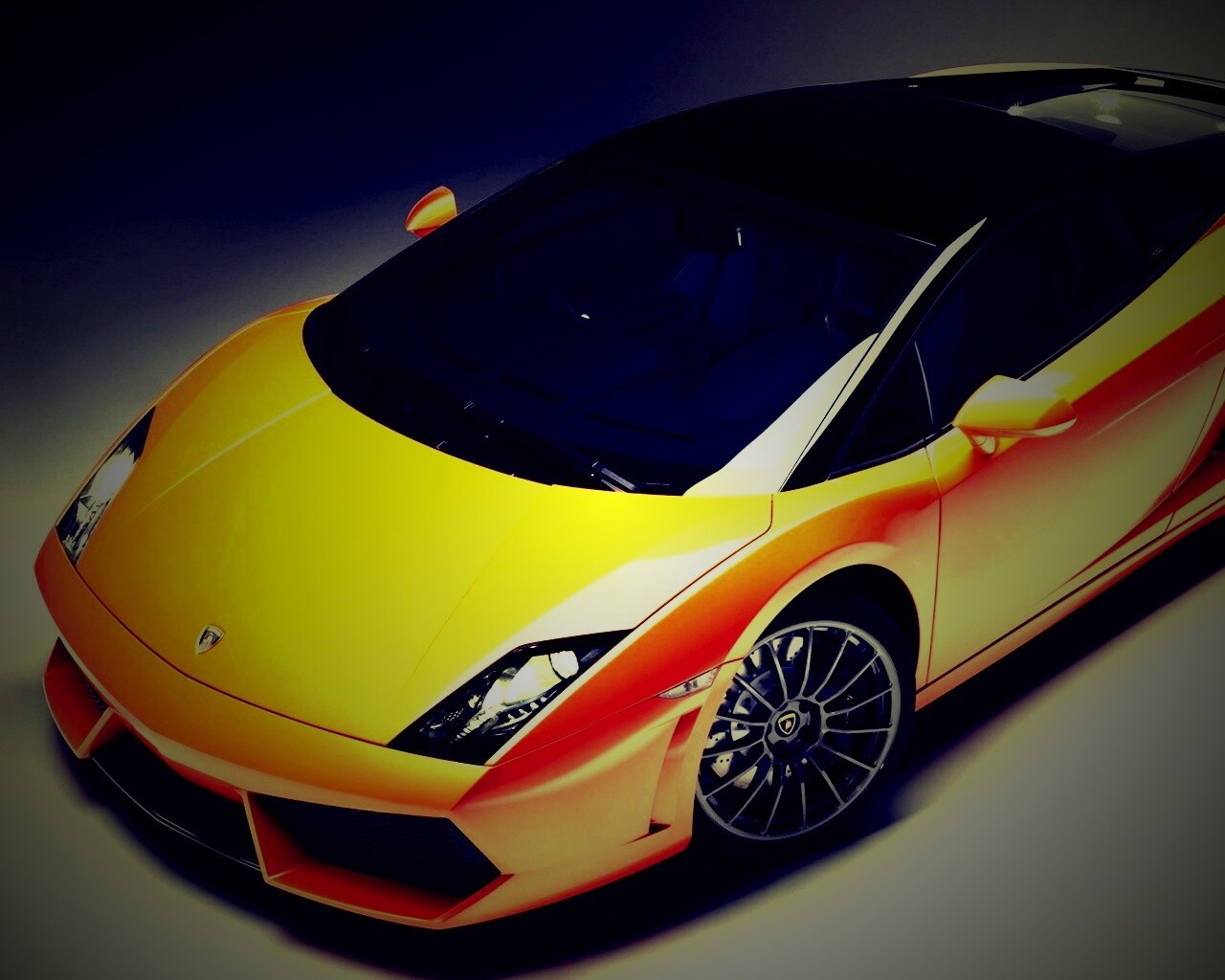 Жёлтый Lamborghini Gallardo обои