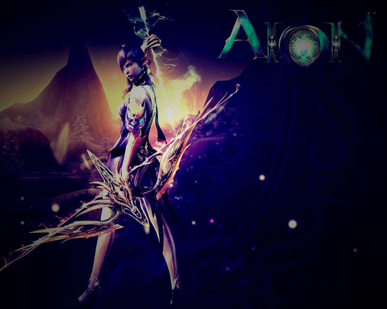 Эльфийка из Aion обои