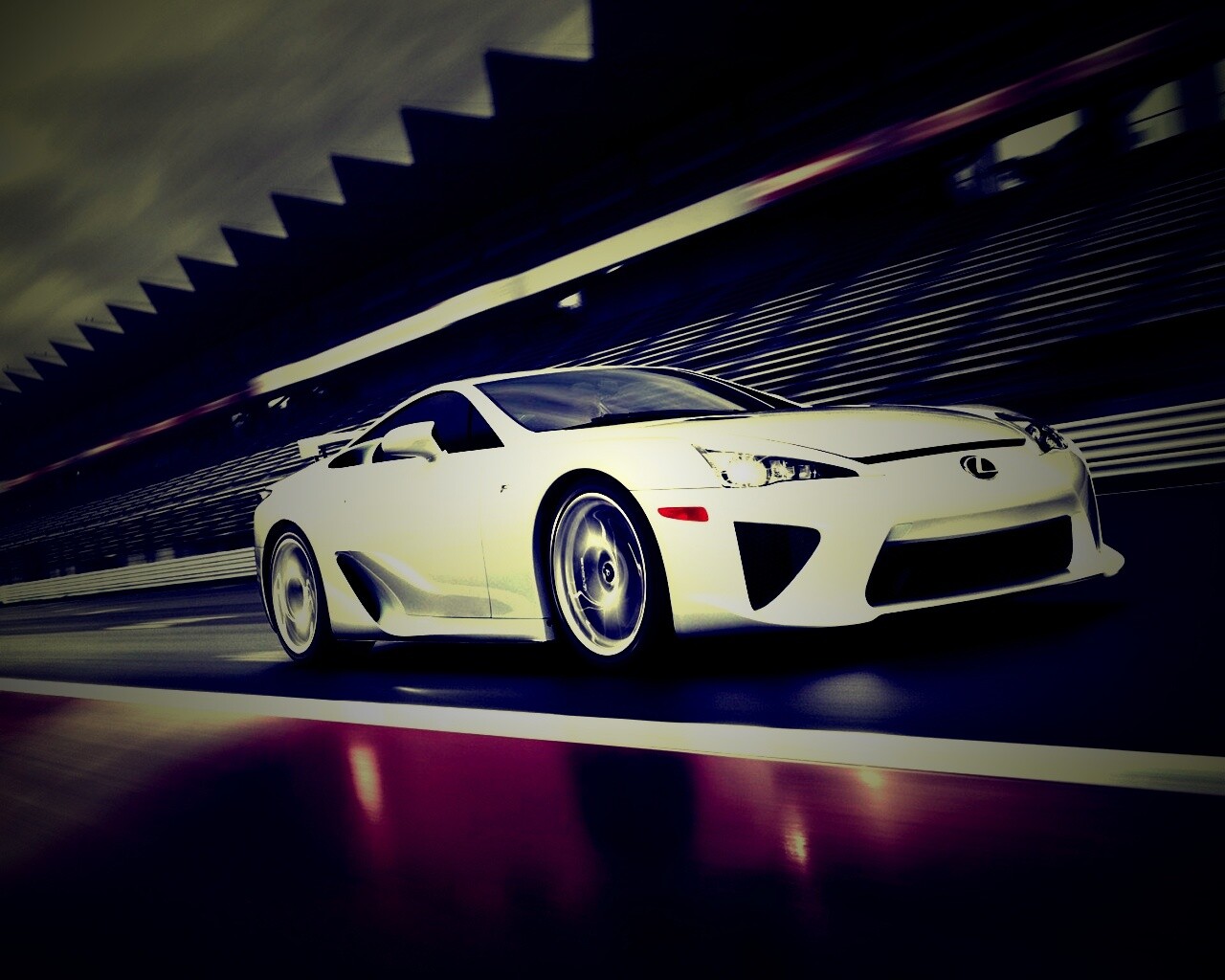 Lexus LFA на тарссу обои