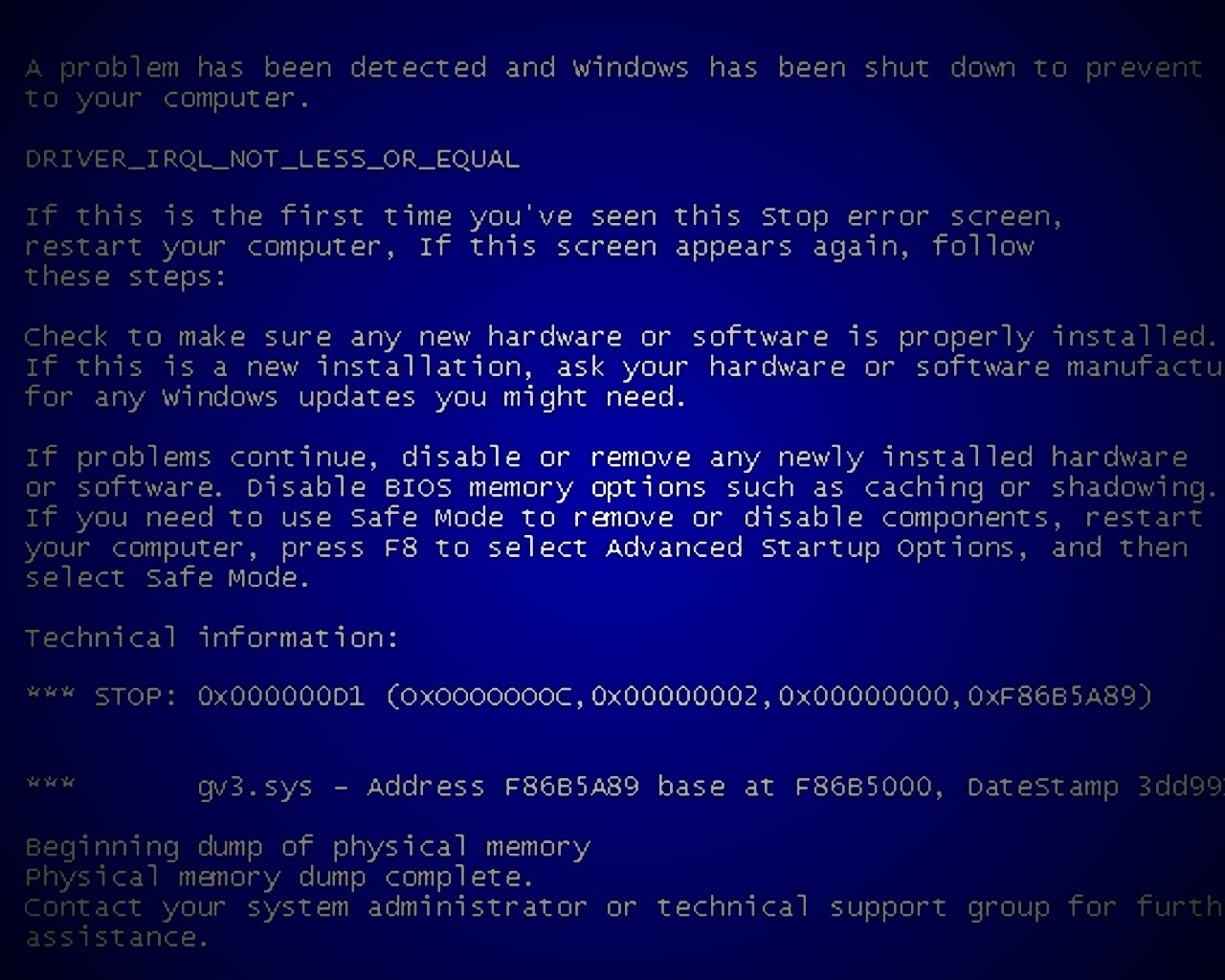 BSOD обои