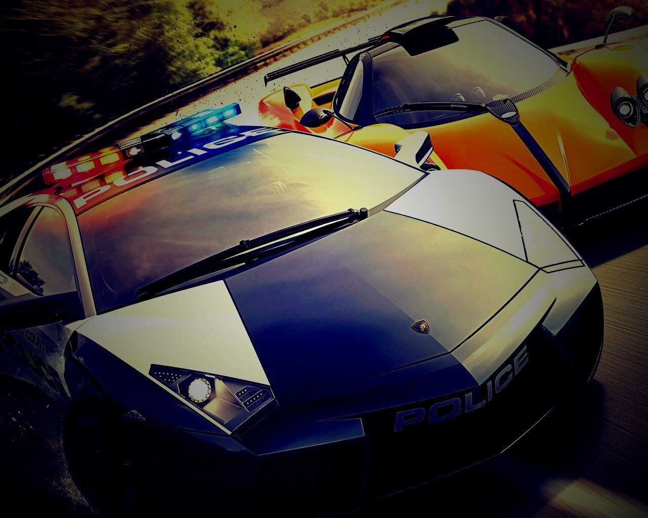 Полицейская погоня из Need For Speed обои