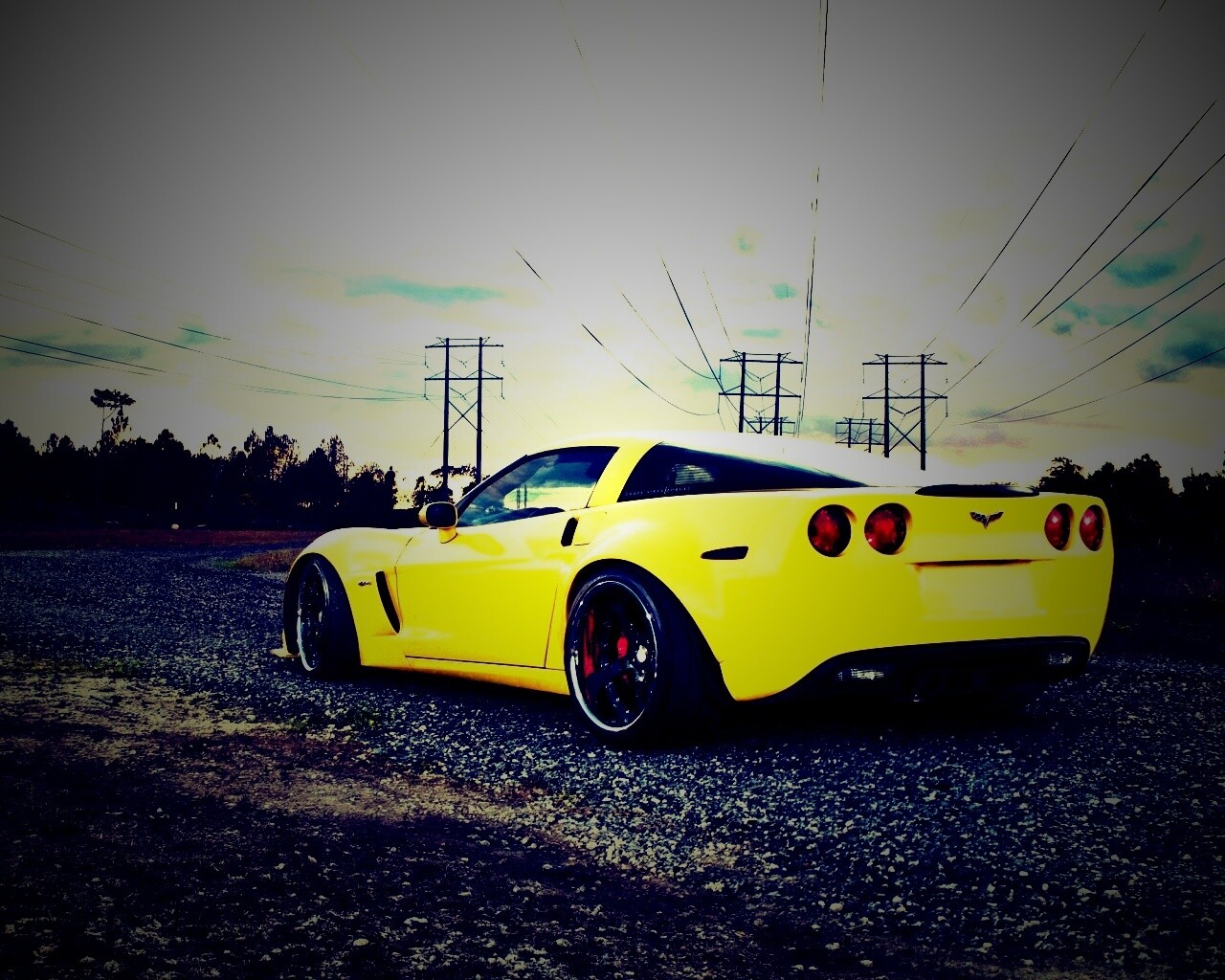 Chevrolet corvette обои
