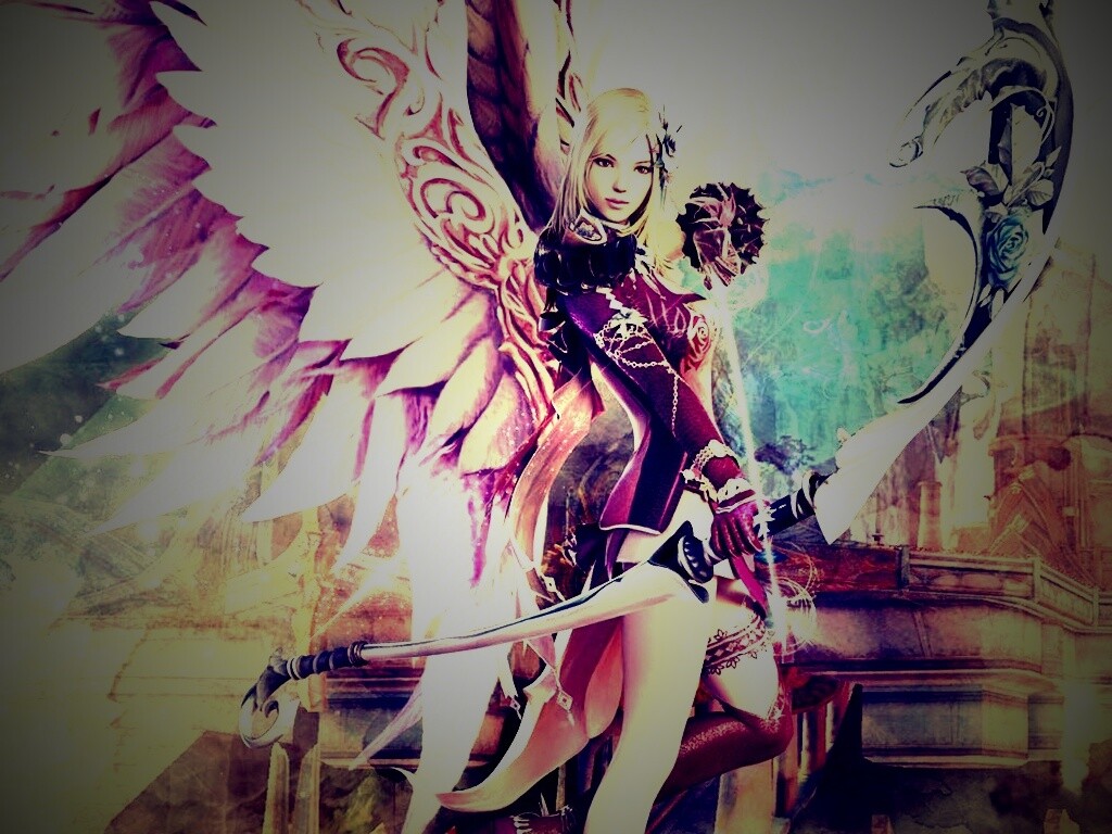 Эльфийка лучница из Aion обои