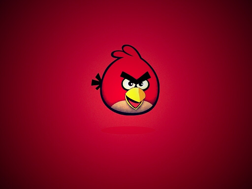 Красная птица из Angry Birds обои