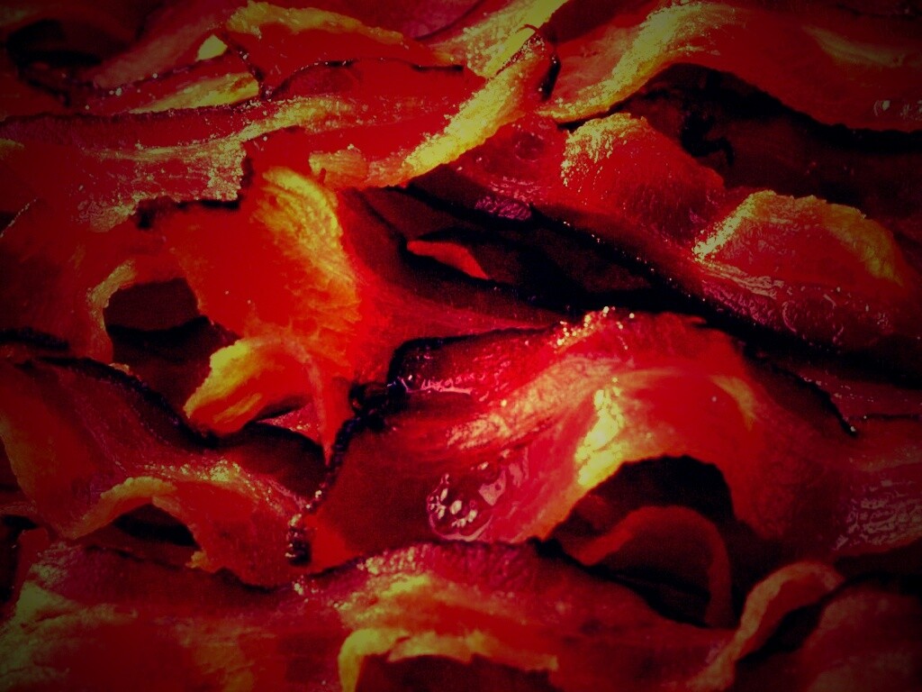 Вкусный жаренный бекончик обои