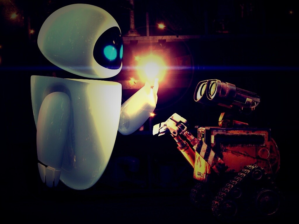 WALL-E и Ева обои