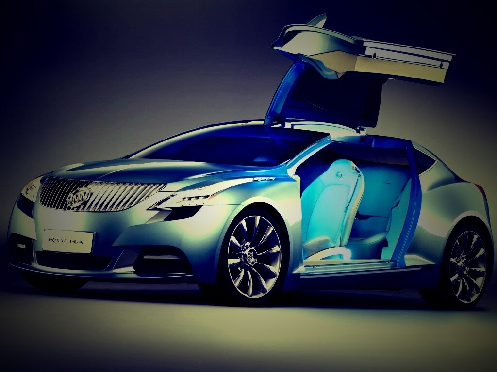 Buick Riviera с распахнутой дверцей обои