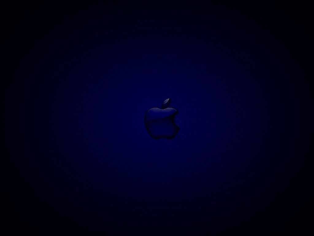 Логотип apple в стекле обои
