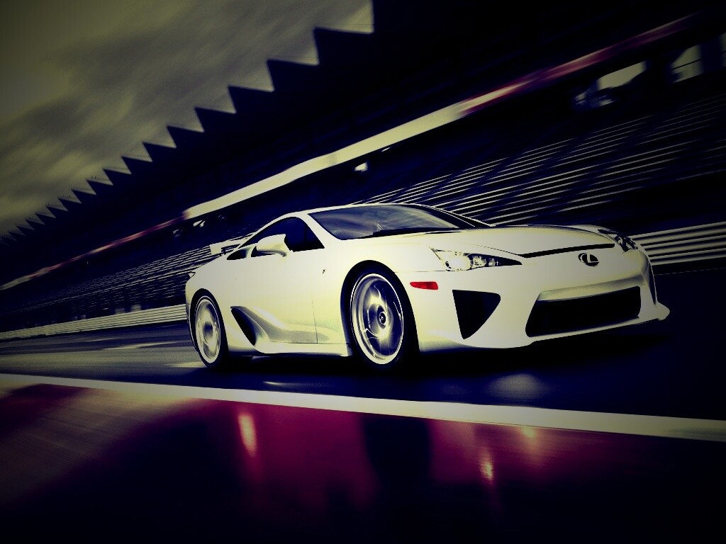 Lexus LFA на тарссу обои