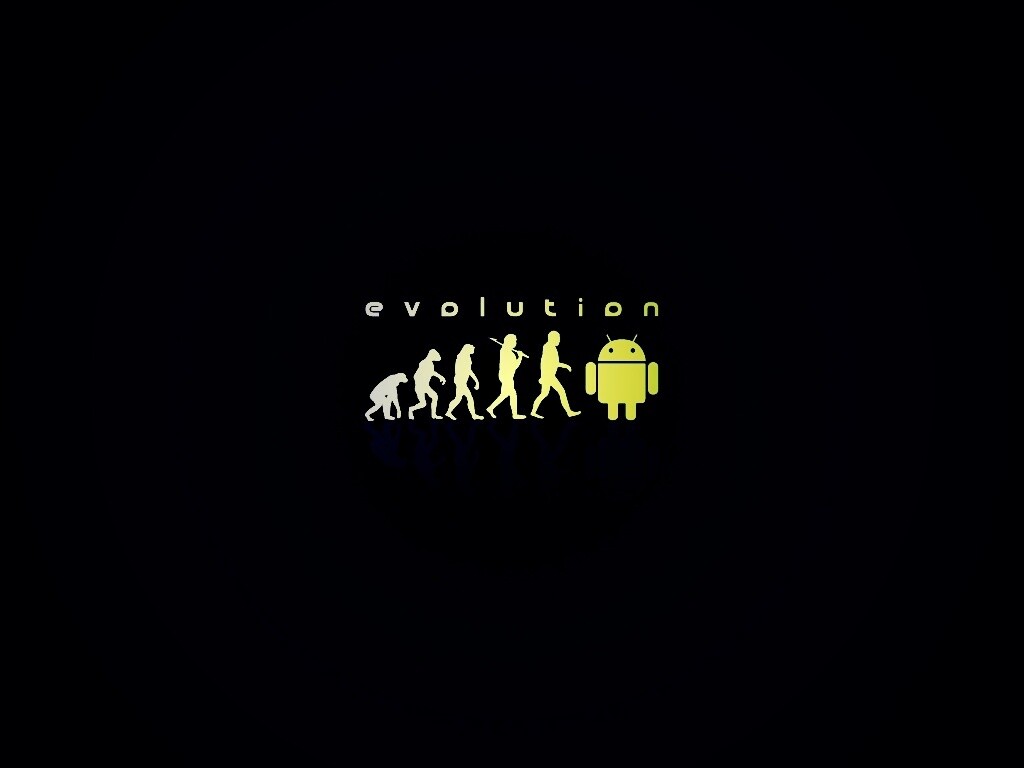 Эволюция по мнению Android обои