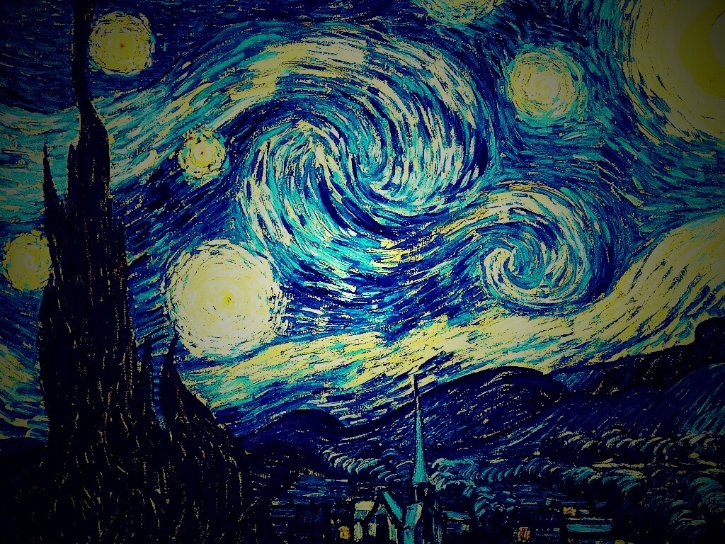 Рисунок города маслом обои