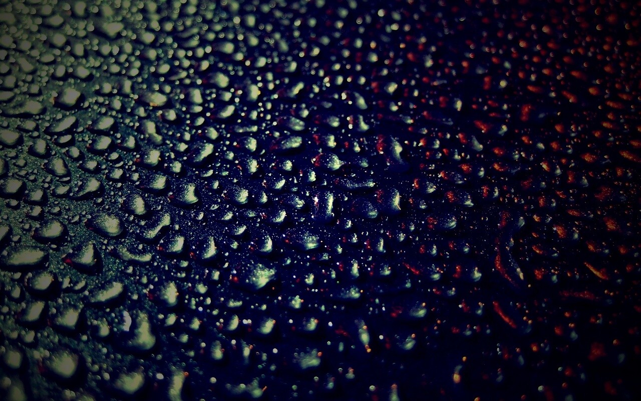 Вода собирается в капли обои