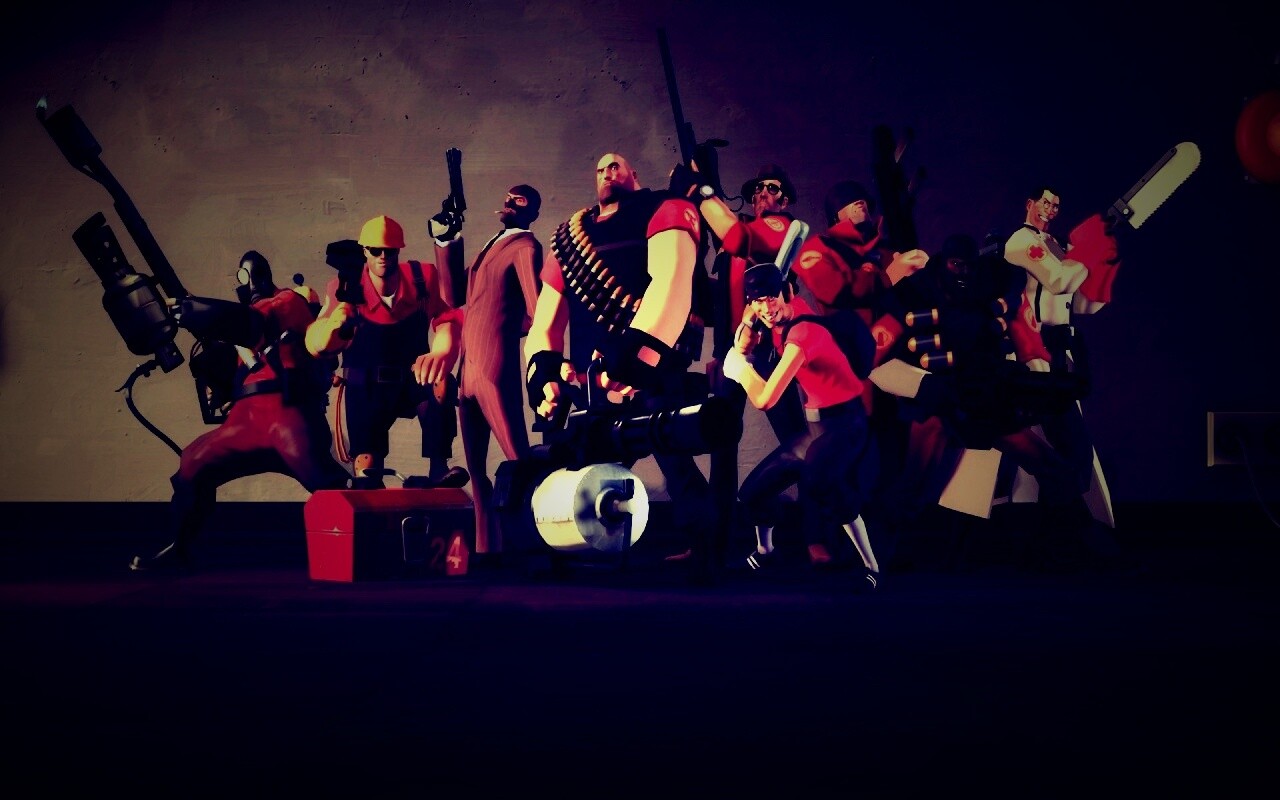 Герои игры Team Fortress 2 обои