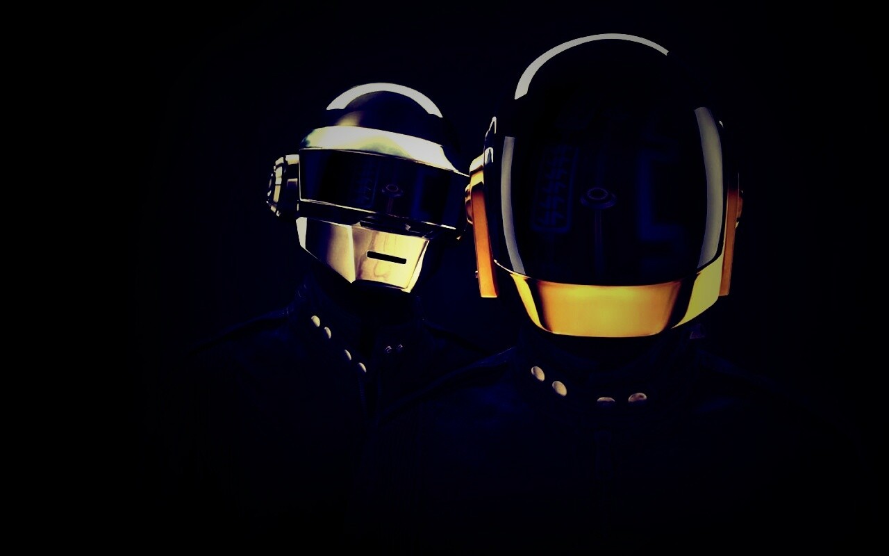 Daft Punk на темном фоне обои